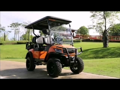 48 वी बैटरी बाएं हाथ की ड्राइव इलेक्ट्रिक शटल कार गोल्फ कोर्स परिवहन के लिए 4 सीटें