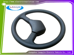 दर्शनीय स्थलों की यात्रा करने वाली कारों के लिए एंटी स्लिप बनावट डिजाइन के साथ मार्शल लेदर स्टीयरिंग व्हील