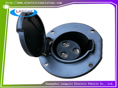 काले गोलाकार चार्जिंग सॉकेट ईगल टूर बस भागों