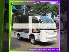 कार्गो प्रकार हवाई अड्डा बैटरी संचालित 2 सीट इलेक्ट्रिक सामान गाड़ी मालगाड़ी भोजन भेजने के लिए