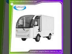 2 यात्रियों के लिए 48 वी इलेक्ट्रिक बैगेज कार्ट एसी मोटर और कार्गो बॉक्स के साथ कम गति