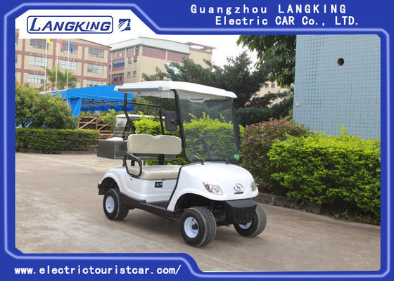 चीन कार्गो बॉक्स के साथ प्रकाश / मोटर चालित गोल्फ छोटी गाड़ी के साथ 2 व्यक्ति मिनी इलेक्ट्रिक गोल्फ कार्ट आपूर्तिकर्ता