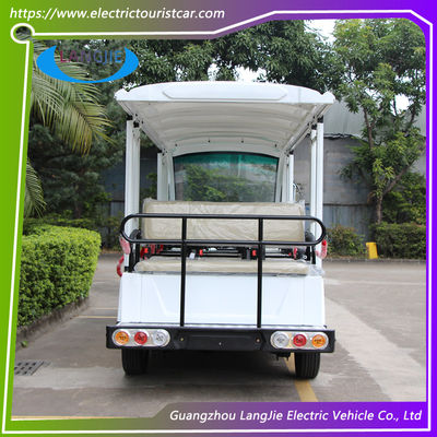 अच्छी कीमत 14 सीटें लो स्पीड इलेक्ट्रिक वाहन AC 72V 7.5KW 4 व्हील इलेक्ट्रिक गोल्फ कार रिसॉर्ट कार के लिए ऑनलाइन