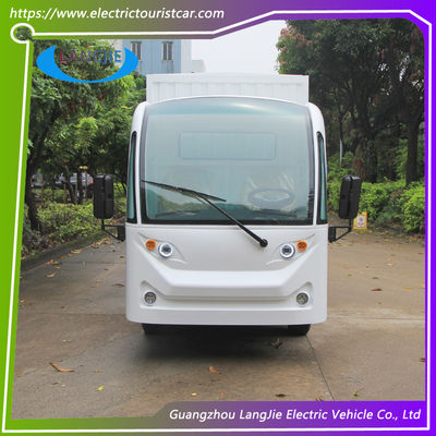 अच्छी कीमत 2 सीटों का इलेक्ट्रिक कार्गो कार एसी मोटर इलेक्ट्रिक ट्रांजिट वैन होटल के लिए बग्गी कार दरवाजा के साथ ऑनलाइन
