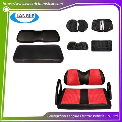 अच्छी कीमत क्लब कार गोल्फ कार क्लब कार पूर्ववर्ती सामने और पीछे की सीटों के लिए लाल चमड़े का कवर ऑनलाइन