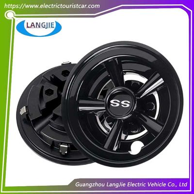 अच्छी कीमत 8-इंच गोल्फ कार्ट यामाहा ब्लैक सर्कुलर व्हील हब कवर पार्ट्स ऑनलाइन