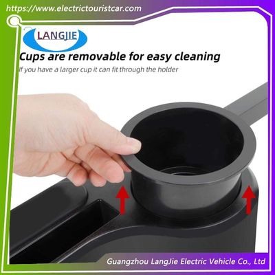 अच्छी कीमत कप होल्डर और फोन स्टोरेज कम्पार्टमेंट के साथ नॉन ड्रिलिंग गोल्फ कार्ट रियर आर्मरेस्ट ऑनलाइन