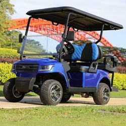 अच्छी कीमत 48V Battery Operated Luxury 4 Seaters Electric Golf Cart With 80-100km Range ऑनलाइन