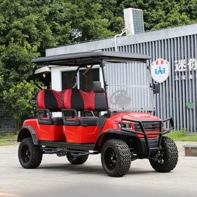 अच्छी कीमत 48V 4 Seater Electric Golf Cart With 20-30 Km/H Speed And Lead-Acid Battery For Golf Courses ऑनलाइन