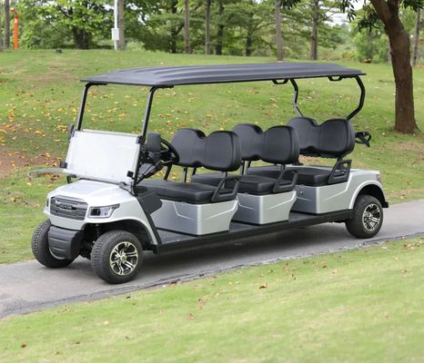 अच्छी कीमत White Color 48V 5KW AC Motor Electric Golf Cart With 6 Seats For Golf Courses And Resorts ऑनलाइन