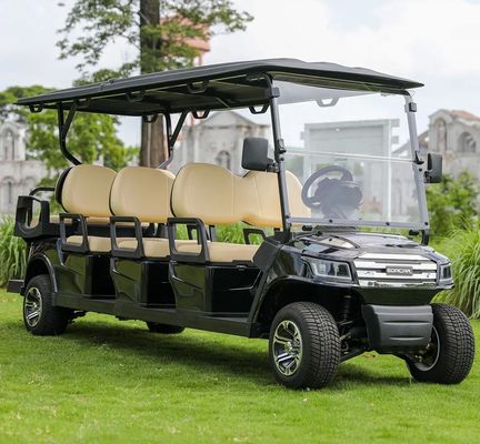 अच्छी कीमत 8 Seats Electric Golf Cart With 48V Battery And 30% Gradeability For Golf Courses And Tourist Resorts ऑनलाइन