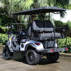 अच्छी कीमत Electric Golf Cart with 14-inch Off-road Tires Q235 High-strength Chassis and 10-inch Multimedia Display ऑनलाइन