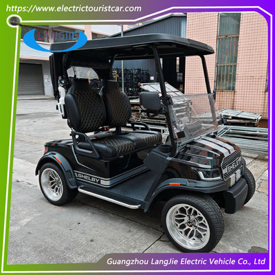 अच्छी कीमत 2 Seaters Electric Golf Cart with Power-Assisted Steering Double Swing Arm Suspension and Foldable Windshield ऑनलाइन