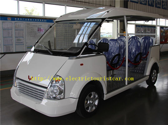 दर्शनीय स्थलों के लिए परिवहन समाधान प्रदान करने वाली इलेक्ट्रिक शटल कार आठ यात्रियों के लिए बैठने की क्षमता वाले होटल स्कूल