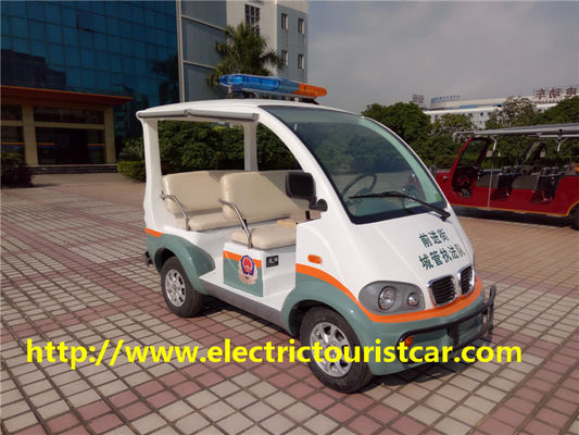 इलेक्ट्रिक पैट्रोल कार / गोल्फ कार्ट चार पैसेंजर सॉफ्ट सीट 48V / 3KW डीसी मोटर एयरपोर्ट / स्कूल के लिए