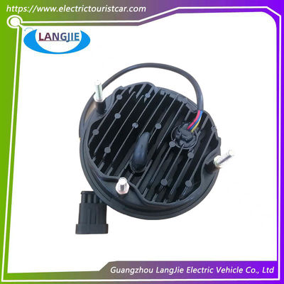 ब्लैक राउंड हेड एलईडी लाइटिंग हेडलाइट For Marshel Golf Cart Parts