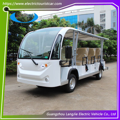 4 पहिया इलेक्ट्रिक कार 14 सीटें इलेक्ट्रिक दर्शनीय स्थल बस 72V 7.5KW एसी मोटर मैक्स.स्पीड 30 Km/H