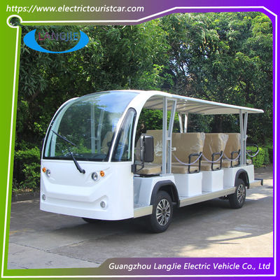 चार पहिया 14 सीटें इलेक्ट्रिक यात्री वाहन 72V 7.5kw एसी मोटर पार्किंग के लिए