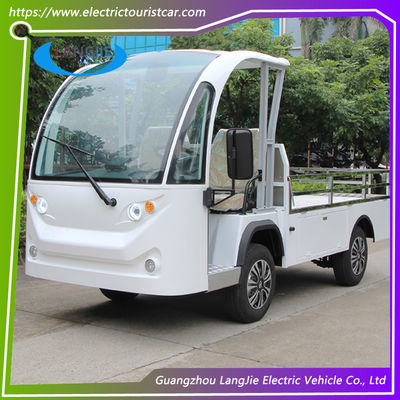 900KGS इलेक्ट्रिक बैगेज कार्ट 2 सीट इलेक्ट्रिक वैन एसी मोटर 48V 5KW होटल बग्गी कार के लिए