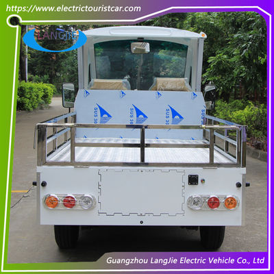 900KGS इलेक्ट्रिक बैगेज कार्ट 2 सीट इलेक्ट्रिक वैन एसी मोटर 48V 5KW होटल बग्गी कार के लिए