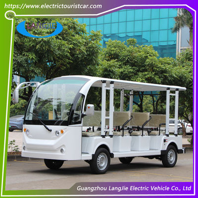 72V 7.5KW यूनिवर्सिटी इलेक्ट्रिक टूरिस्ट कार 11 सीट बैटरी 6v*12pcs टूरिस्ट कार किराए पर लेने के लिए