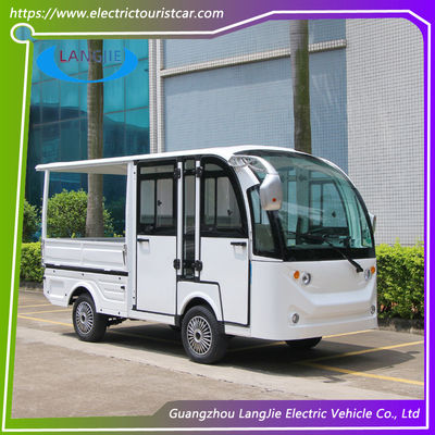 अच्छी कीमत 5 सीटर इलेक्ट्रिक दर्शनीय स्थल बस 48v इलेक्ट्रिक मालवाहक गाड़ी, रिज़ॉर्ट के लिए बाड़ कार्गो बॉक्स के साथ ऑनलाइन