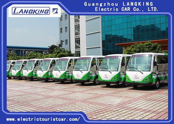 100 किमी के लिए 11 पर्सन विलेज इलेक्ट्रिक शटल कार 72V / 5KW एसी मोटर रेंज